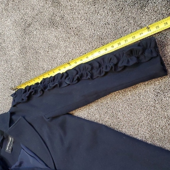 Anthropologie The Fifth Label Women Double Breast Narrative Ruffle Slv Coat sz S - Picture 10 of 13